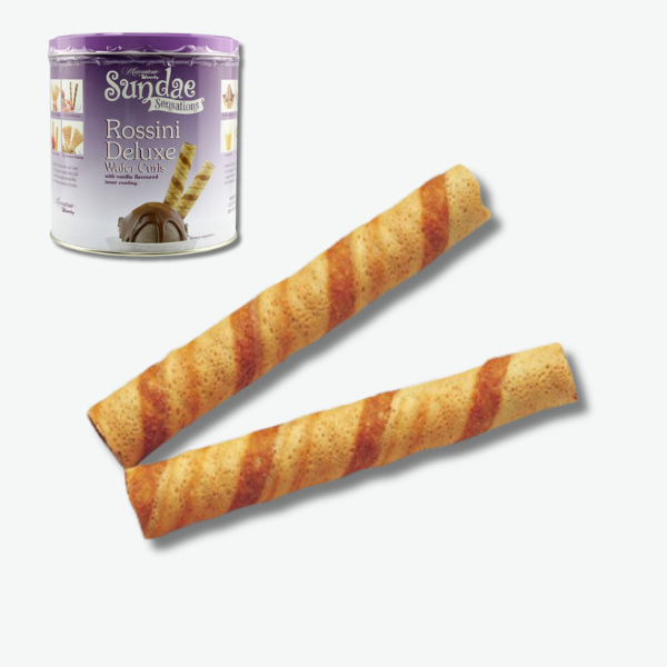 Rossini Vaffelrør, m. chokolade