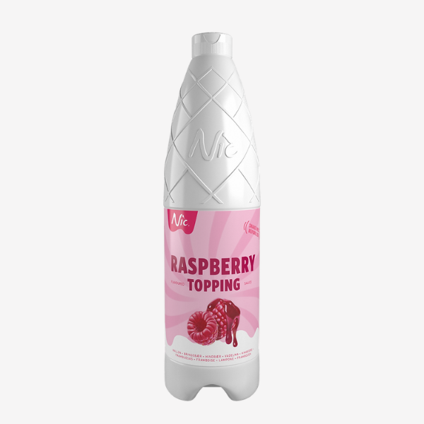 NIC Hindbær topping, 900 mL