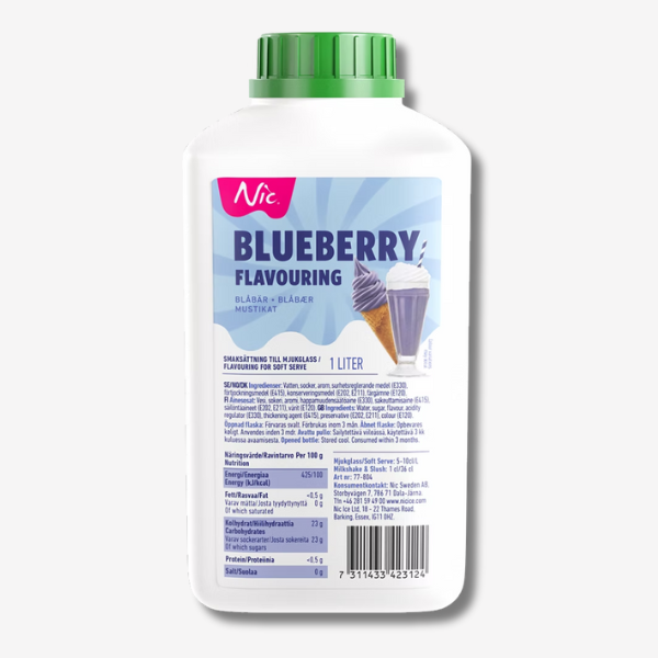 NIC Flavorit Blåbær, 1 ltr.