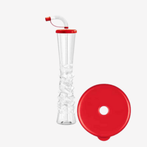 Slushice rør inkl. røde låg, usamlet, 500mL