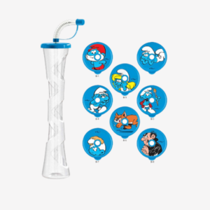 Slushice rør inkl. Smølfe låg, usamlet, 400 mL