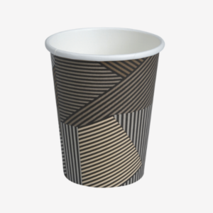 Kaffebæger, Lines, 36 cl, Ø9cm, pap/PE, 50 stk.