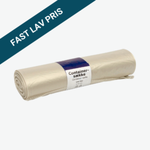 Transparent Sæk 140 ltr. klar, LDPE, 12 rl.