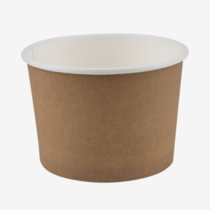 Isbæger, 250 ml, brun/hvid, 50 stk.