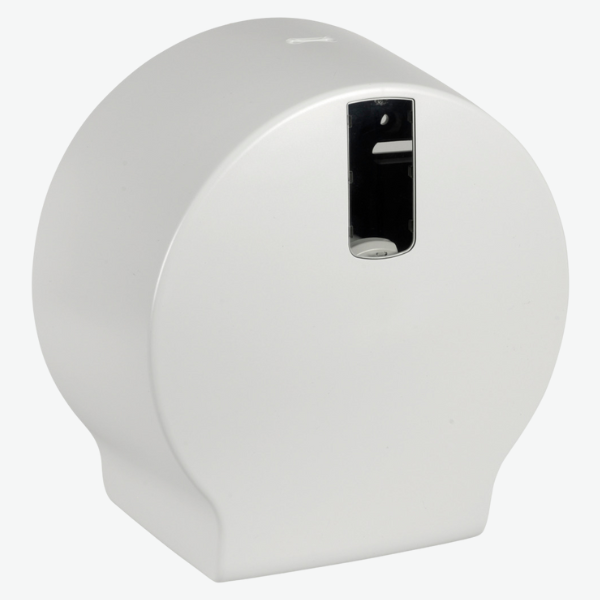 Dispenser til mini jumboruller (Ø20cm), hvid, 100% genbrugsplast