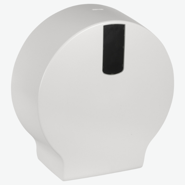 Dispenser til midi jumboruller (Ø33,5cm), hvid, 100% genbrugsplast