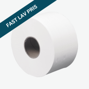 Mini jumborulle, 2-lags, hvid, 170m x 9cm, Ø18,5 cm, 12 ruller