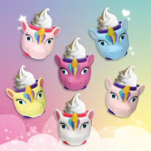 Børnebæger Enhjørning, 6 varianter, 36 stk.