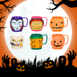 Børnebæger Halloween, 6 varianter, 36 stk.