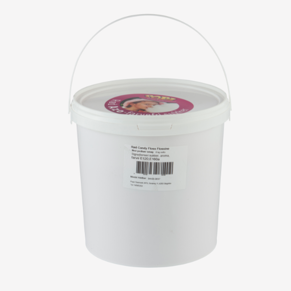 Popz candyfloss sukker, rød, 8 kg