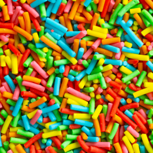 Krymmel, Tivoli/blandet, 1 kg. (Lang variant)