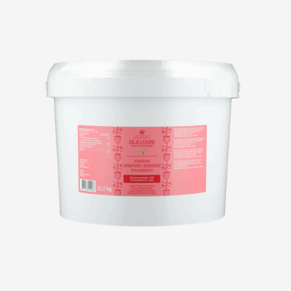 Jordbær skole marmelade, 12.5 kg., Skælskør