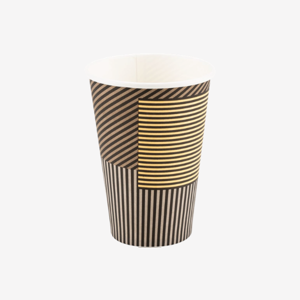 Kaffebæger, Lines, 20 cl, Ø7cm, pap/PE, 100 stk.